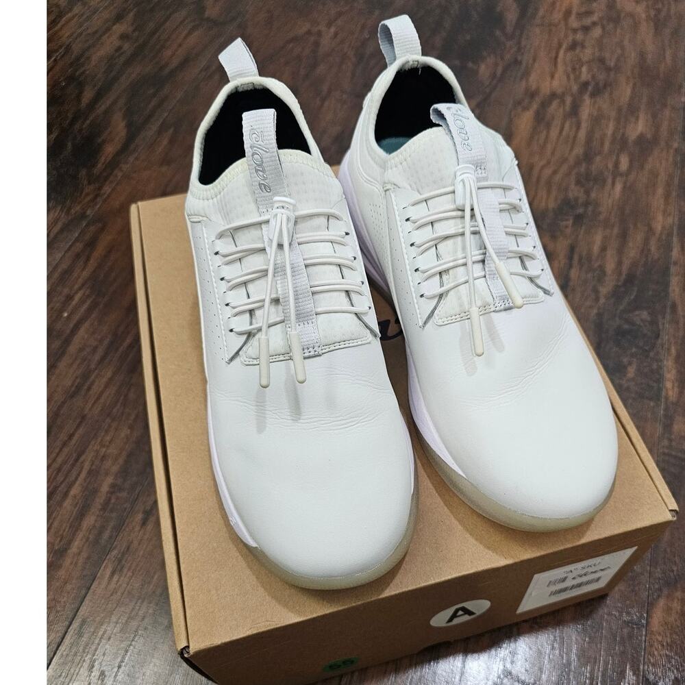 CLOVE Sneakers Size W11.5/M10 Brilliant White/ Purple Nurse Service Worker Shoes